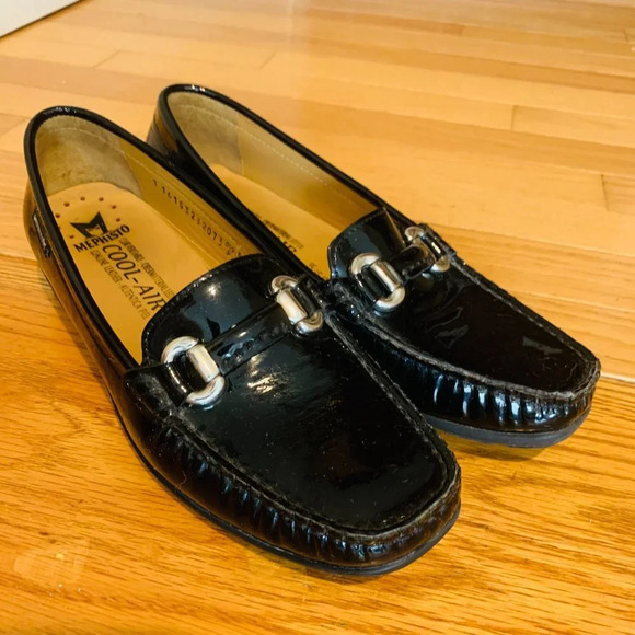 Mephisto 'Cool Air' Loafers Women's Shoes Patent Leather Slip On Moc Size 9 - Picture 3 of 14